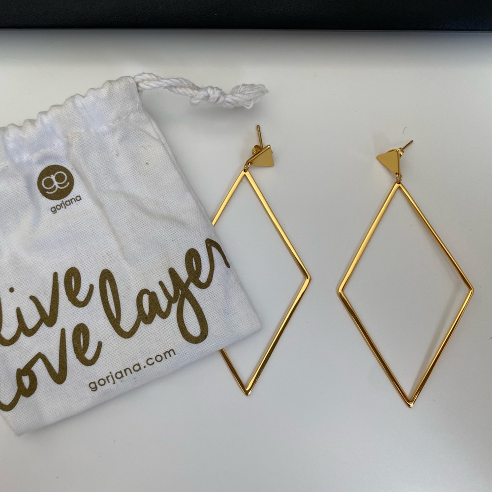 Gorjana Gold Triangle Earrings